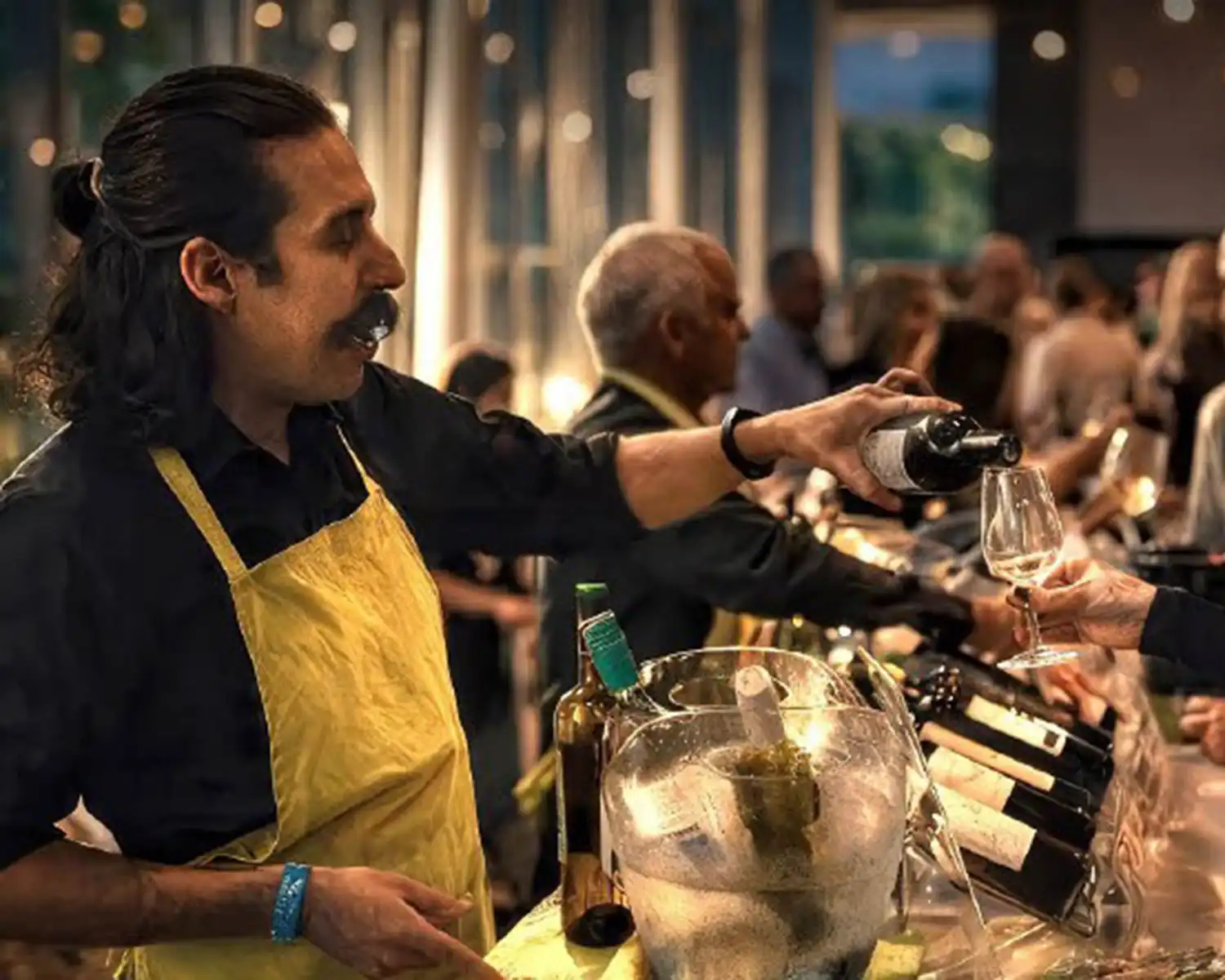 Guests at the Halifax International Wine Festival during a grand tasting